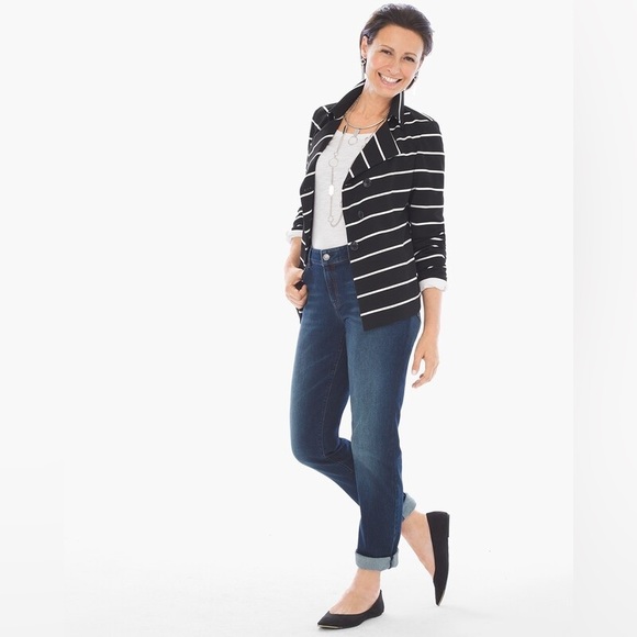 NWT Chico’s Stripe Knit Jacket - Picture 2 of 12